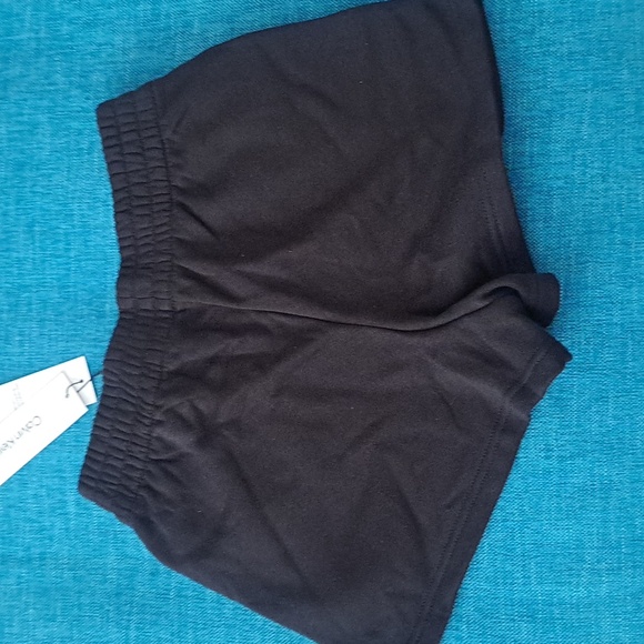 Calvin Klein Women's Athletic Black Shorts With Pockets. Size XS NEW - Picture 2 of 3